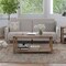 Flash Furniture Rustic Oak Coffee Table with Black Metal Accents ZG-037-OAK-GG - alternate 1